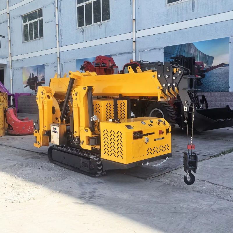 Compact Crawler Boom Lift - Minigrúa Araña de 1.5 Toneladas, Diésel/Eléctrica,