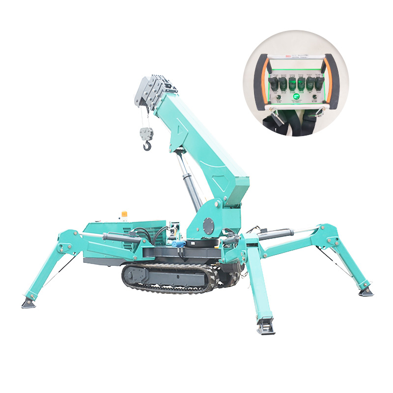 Compact Crawler Boom Lift - Grúa Araña Hidráulica 7T, Mini Grúa