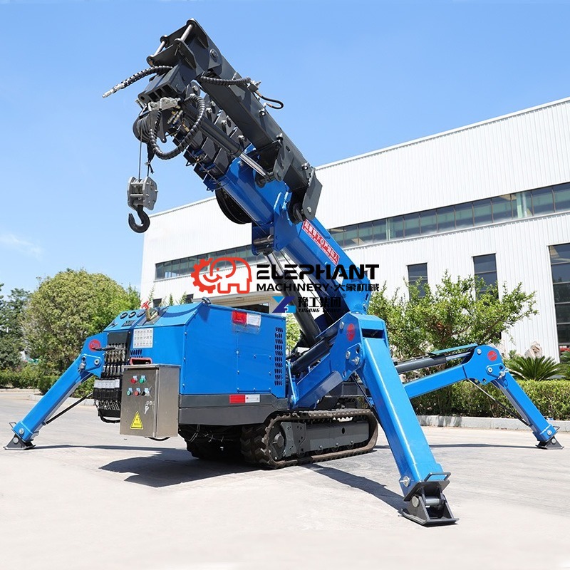 Compact Crawler Boom Lift - Grúa Araña Hidráulica de 3 Toneladas