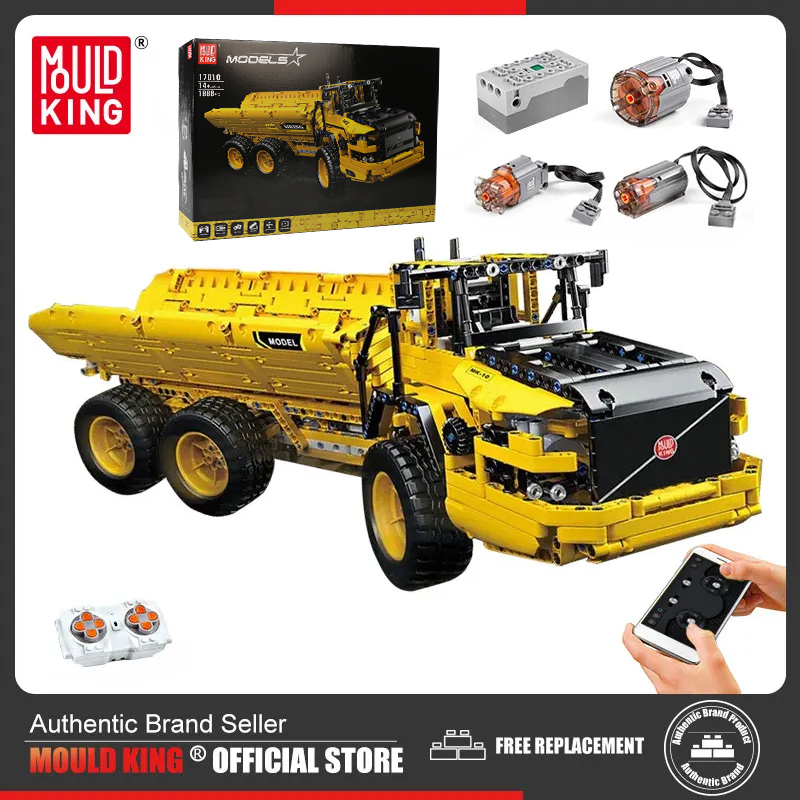 Dump Truck Toy - MOULD KING-coche técnico de ingeniería para