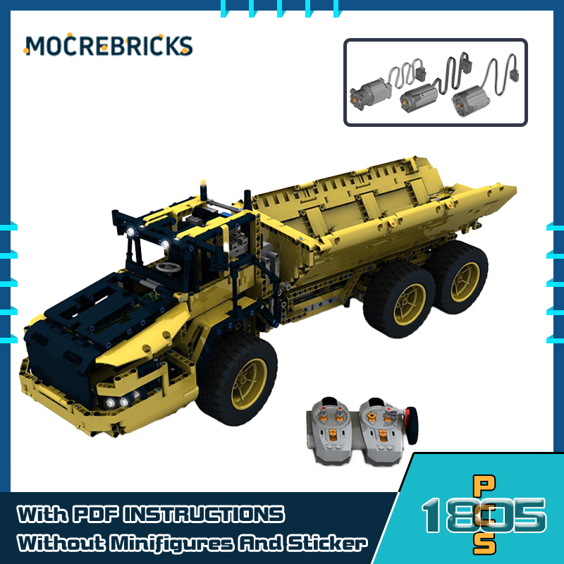 Dump Truck Toy - MOC-bloques de construcción urbanos avanzados, modelo