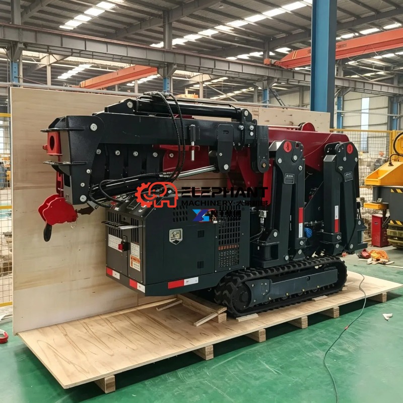 Compact Crawler Boom Lift - Grúa Araña Compacta Hidráulica con Pluma