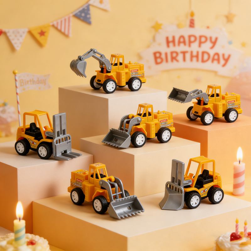 Dump Truck Toy - Juego de 6 Mini Camiones de