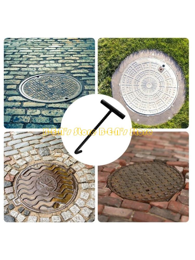 Manhole Cover Lifting - Gancho alcantarilla acero calidad Y1AD 10