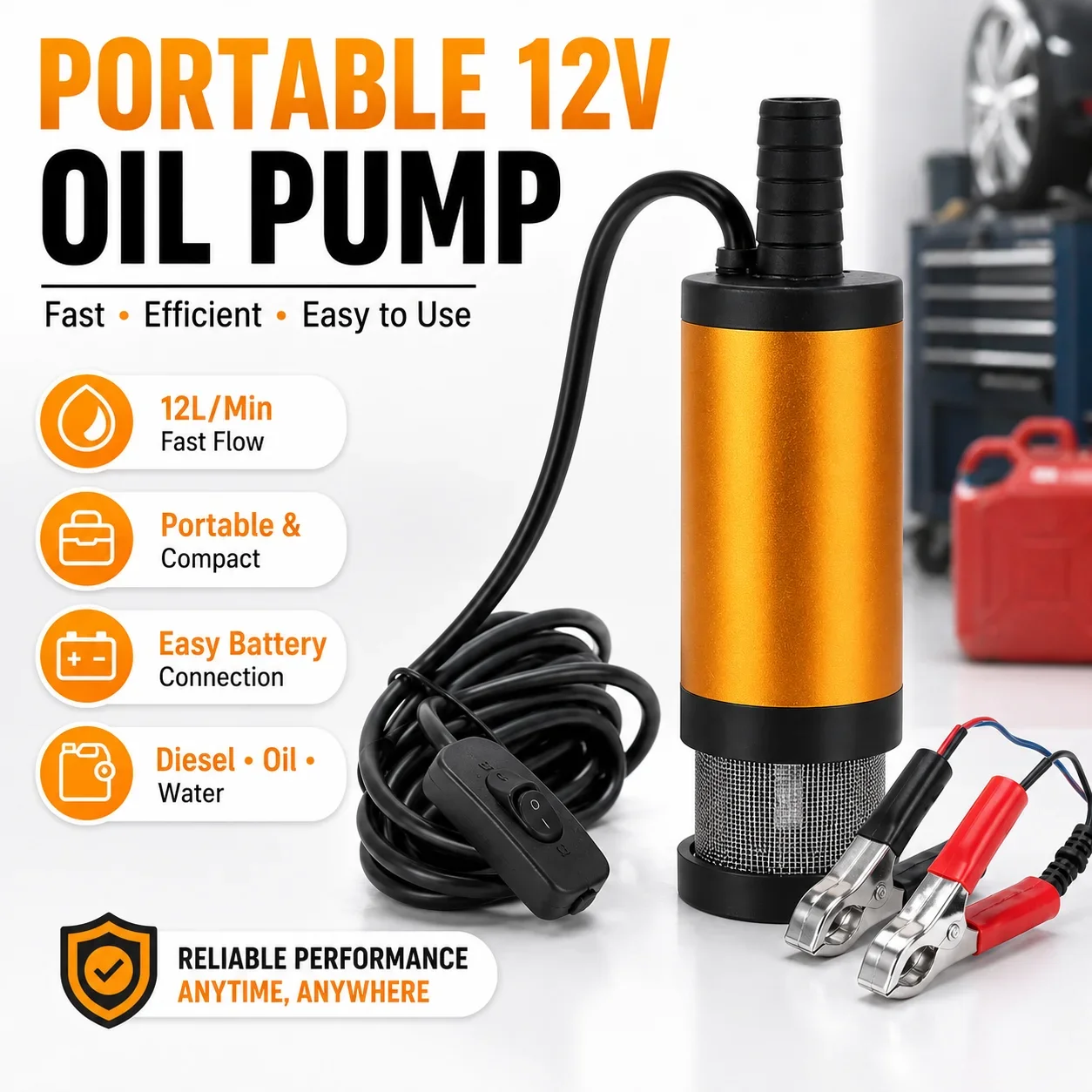 Bomba eléctrica de transferenc - Diesel Water Pump reseña y precio