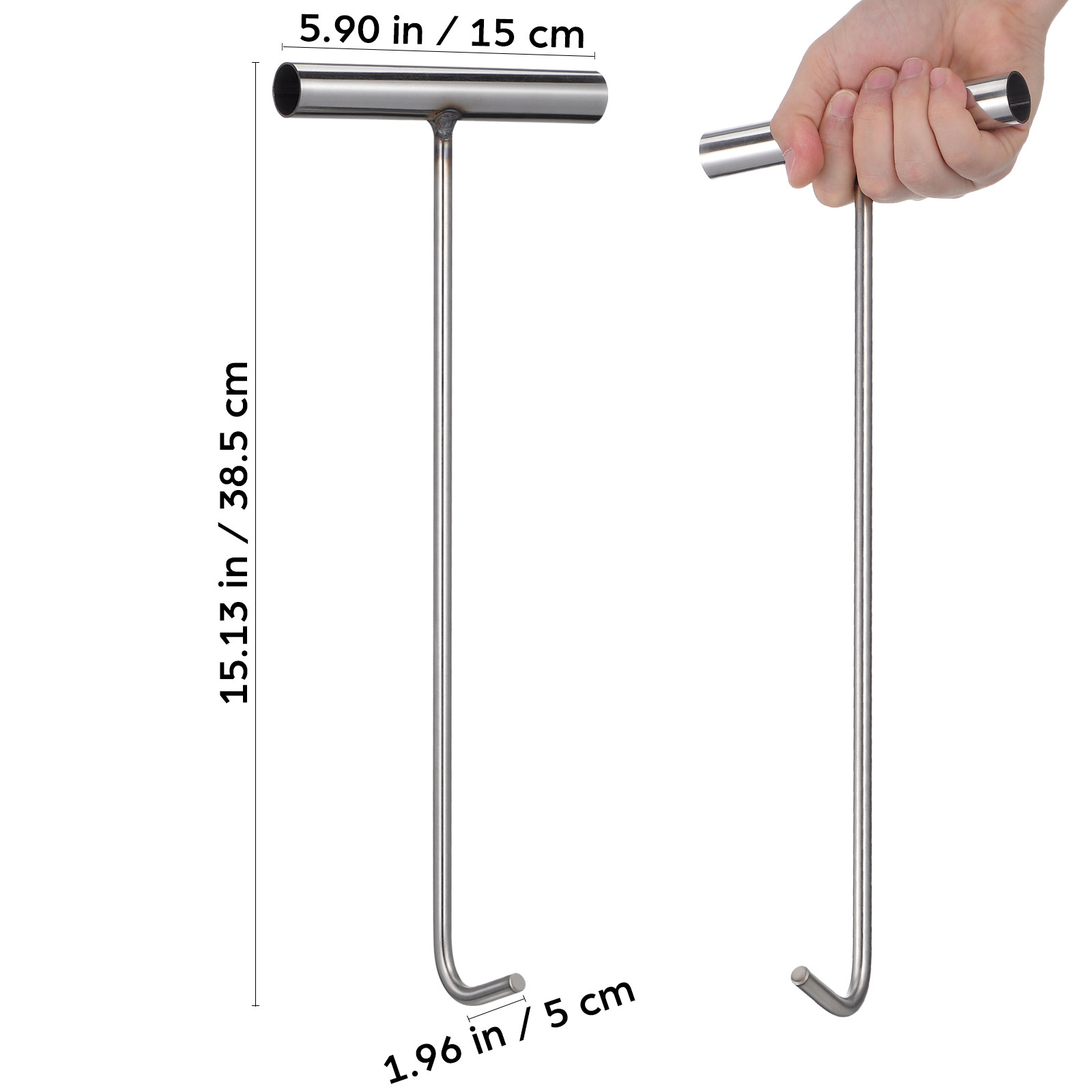 Gancho en T Robusto de Acero I - Manhole Cover Lifting reseña y precio