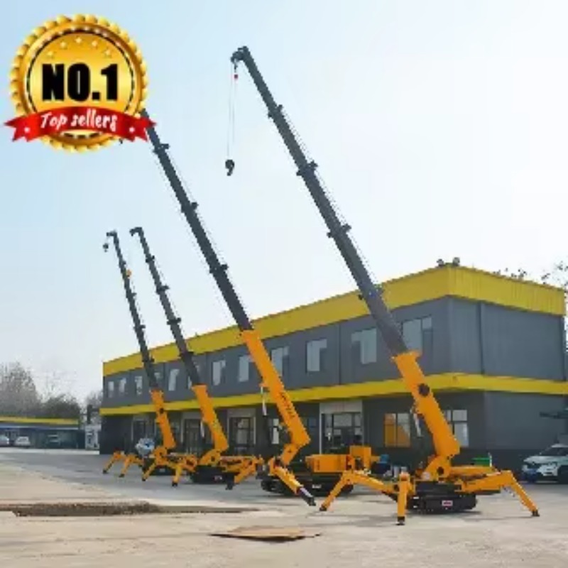 Grúa Araña Hidráulica de 8T, M - Heavy Equipment In Construction reseña y precio
