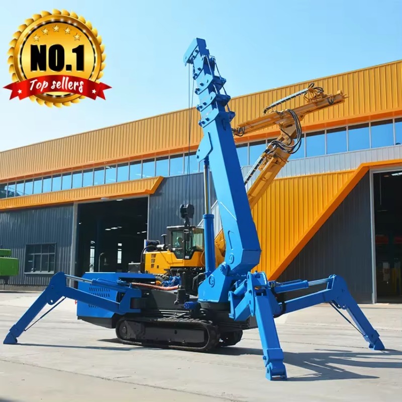 Grúa Araña Hidráulica de 8T, M - Heavy Equipment In Construction reseña y precio